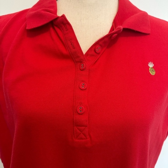 White stag, red short sleeve polo shirt,  pineapple XL EUC - Picture 2 of 8